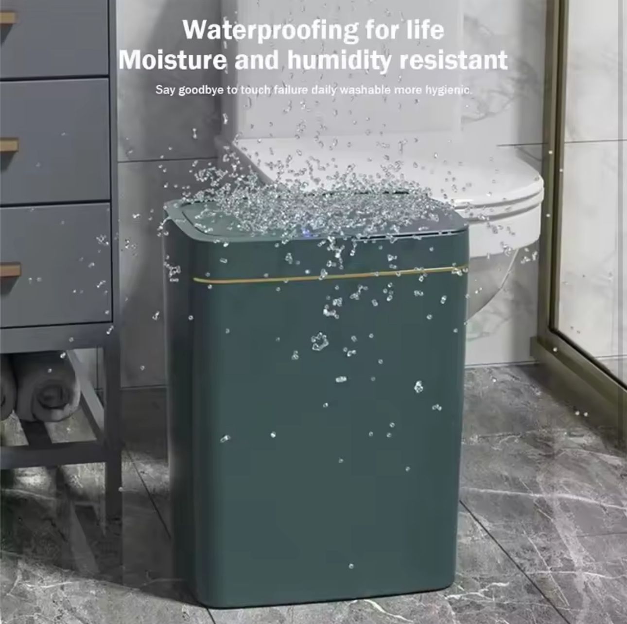 CleanSense Touchless Trash Bin