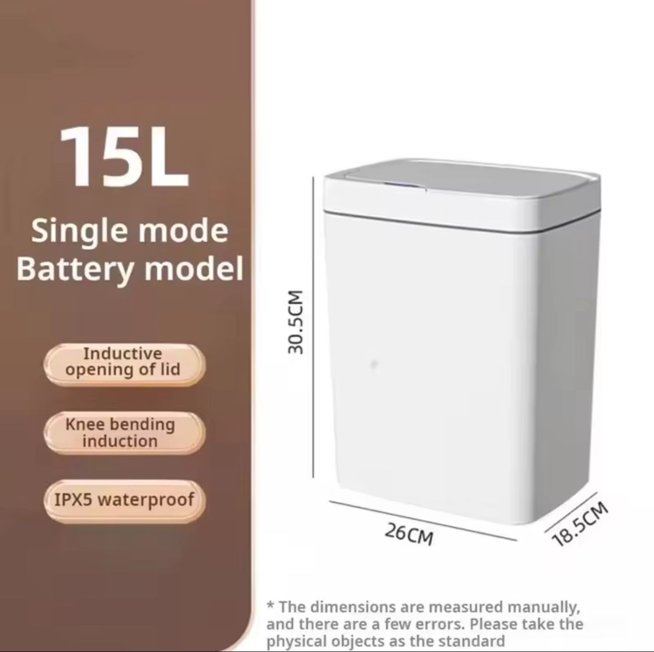 CleanSense Touchless Trash Bin
